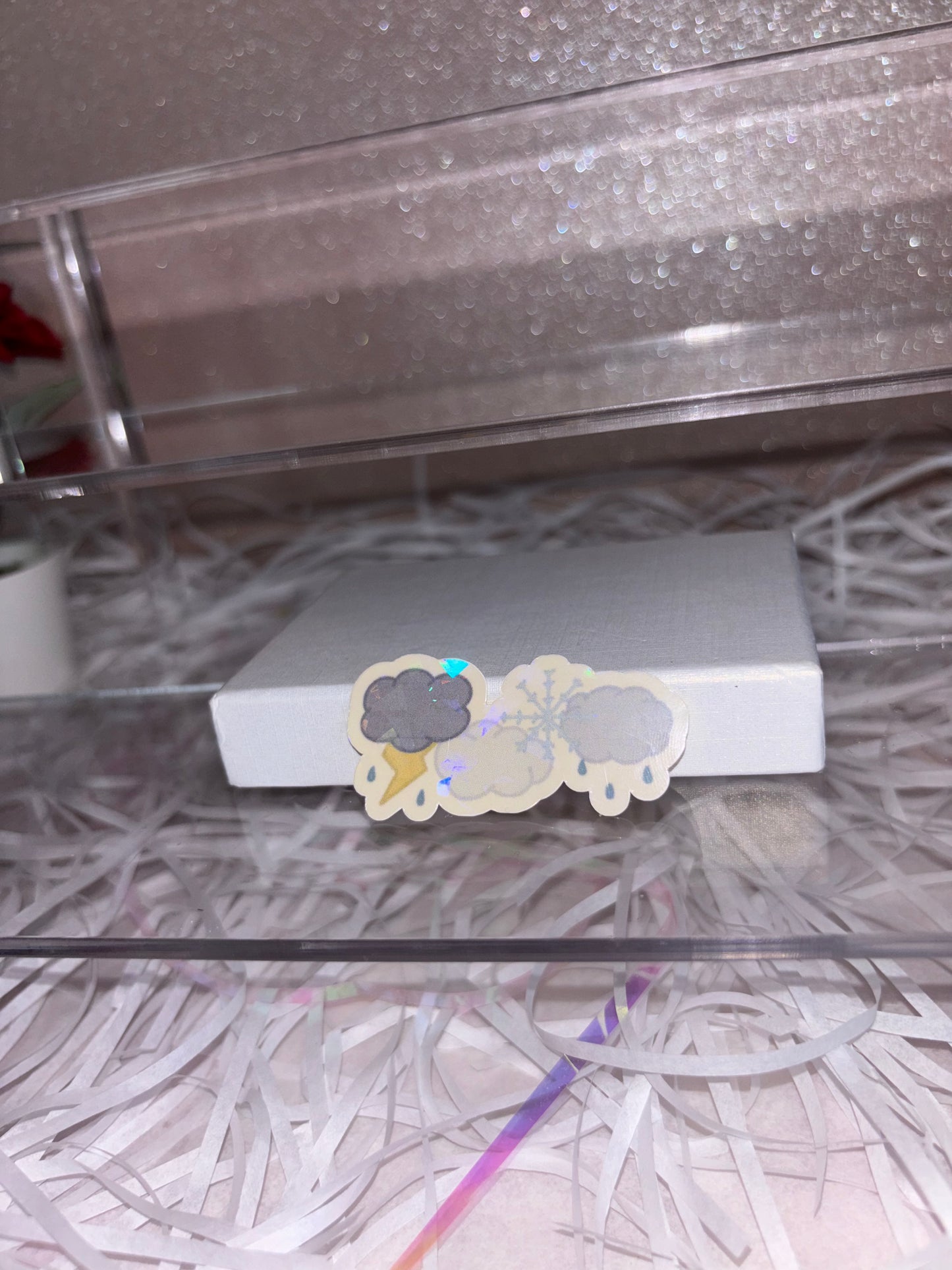 Migraine Sticker (Thunderstorms, Clouds, Snow and a Slight Drizzle)