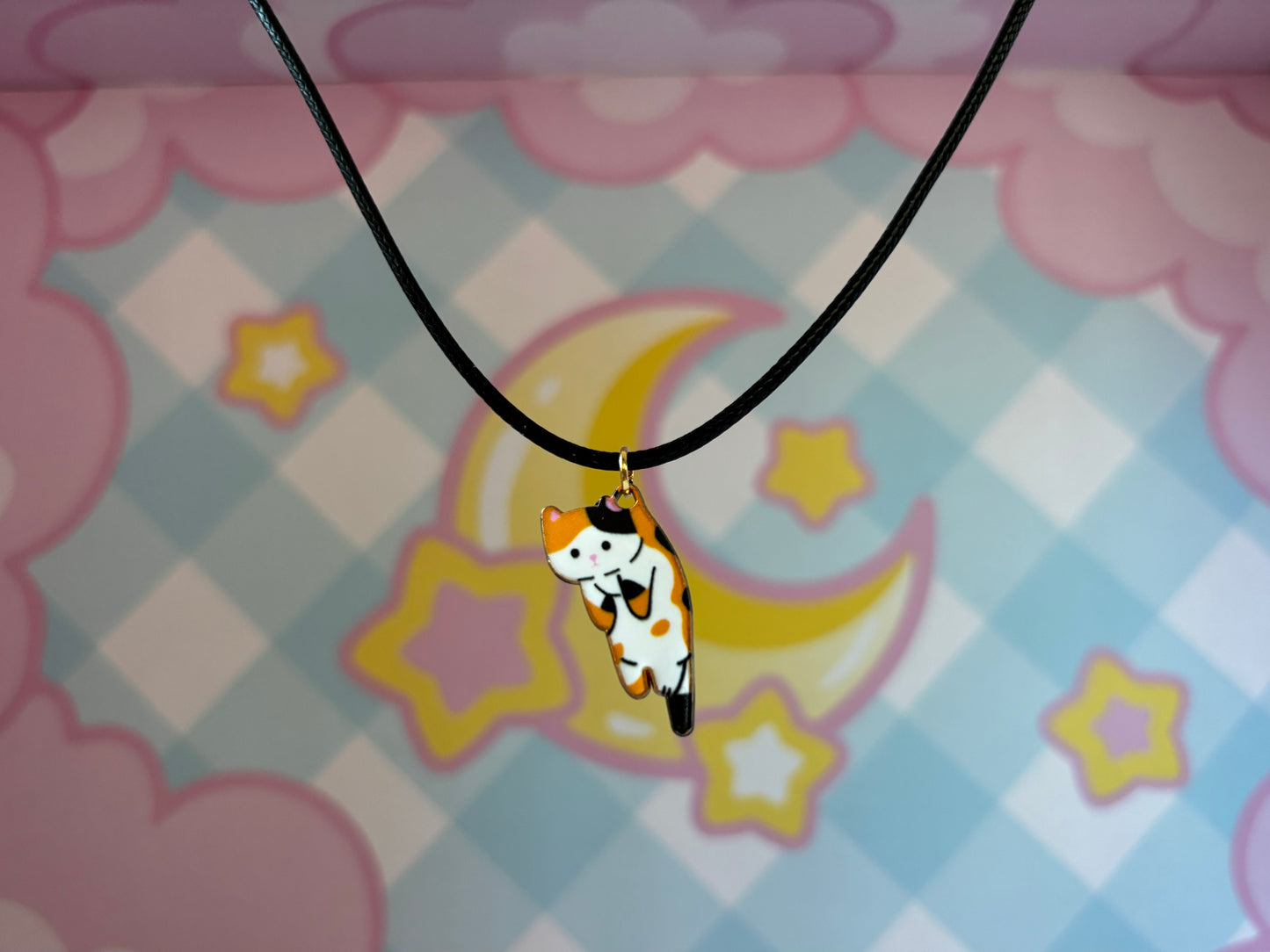 Calico Kitty Necklace