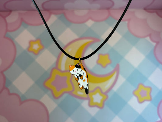 Calico Kitty Necklace