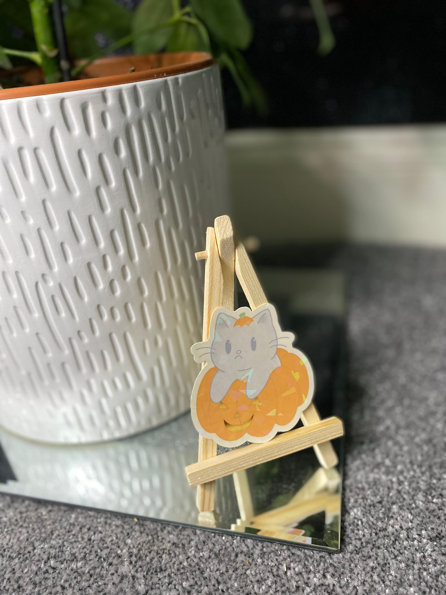 Pumpkin Kitty Sticker