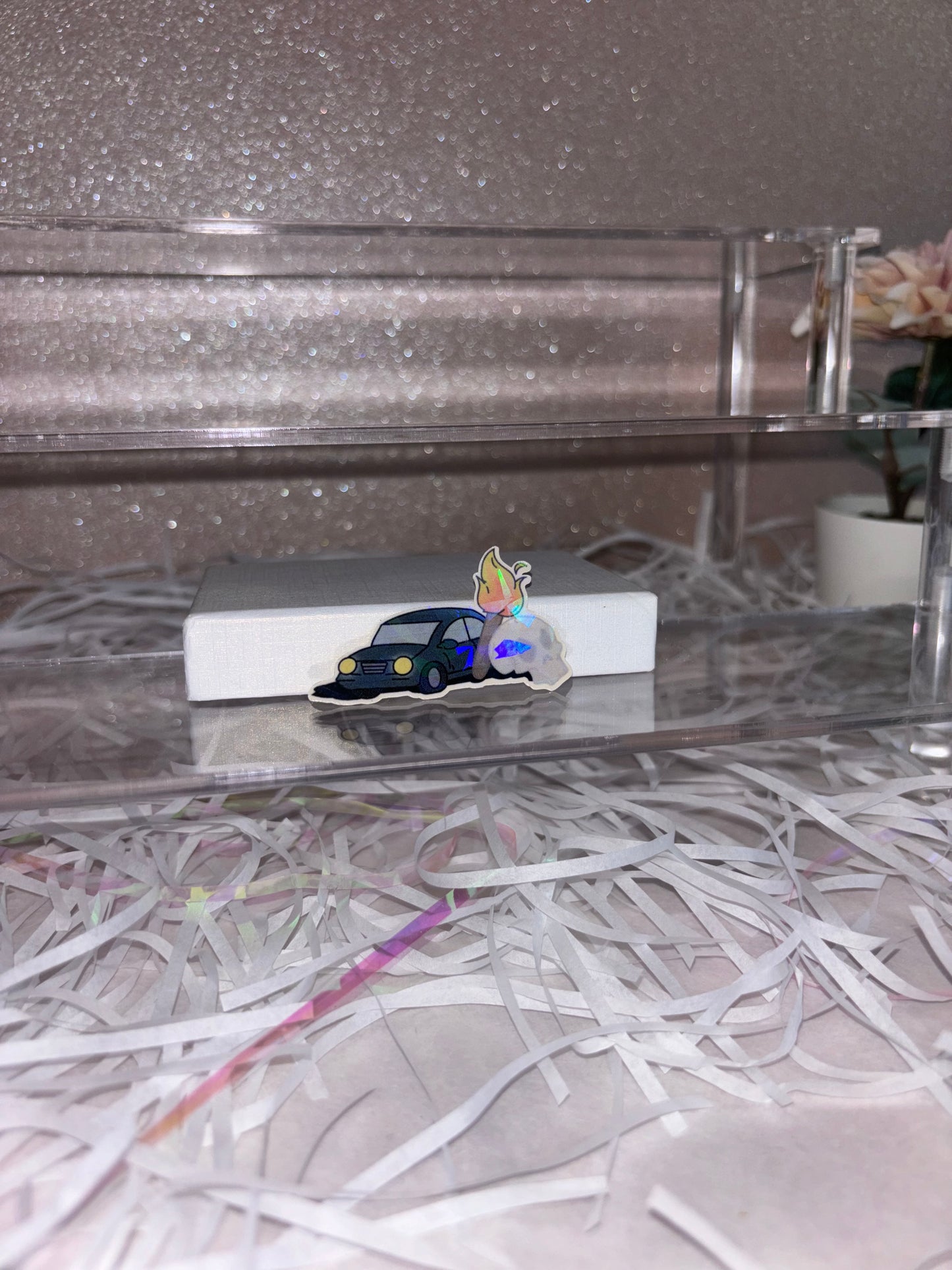 A Car, a Torch and a Death Sticker