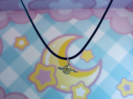 White Planet Necklace