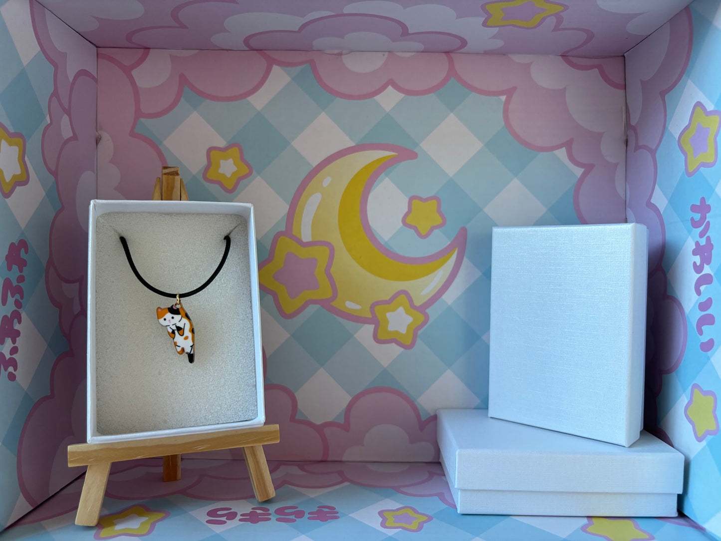 Calico Kitty Necklace