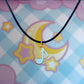 Blue Music Note Necklace
